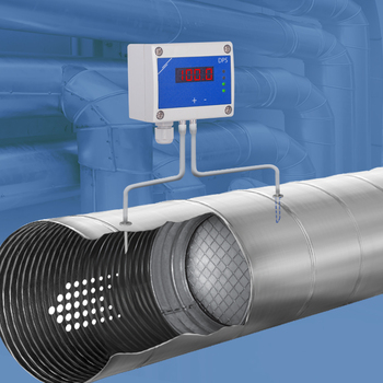 Oro srauto jutiklis su displėjumi